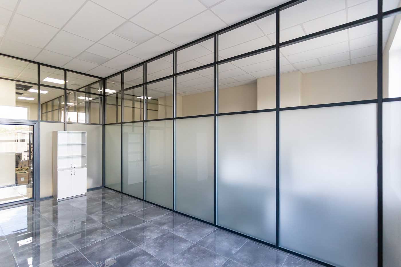 Commercial glass storefront and facade installation for a Bengaluru business